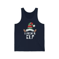 Butcher Elf Božićni unizni tenkov, XS-2XL Holidays Xmas Elves