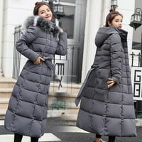 Lagana jakna za puffer žene Snap Stretch Preppy Woman zimska jakna Žene Parka