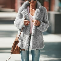 Ženski modni kaput žene plus size zimski topli kaput sa kapuljačom