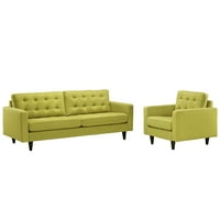 Moderna savremena fotelja za dnevne sobe i kauč na razvlačenje dva zelena
