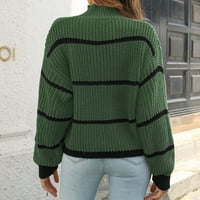 Ženski džemperi dugih rukava modni modni ženski povremeni modni boju dugih rukava kornjača rušenog puloverskog bluza