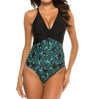 B91XZ Jedan kupaći kostimi za žene HOURS-UP odijelo Bikini Cvijeće Ispiši kupaći kostimi kupaći kostimi