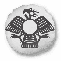 Drevni Egipat Eagle uzorak okrugli jastuk za bacanje jastuka za ukrašavanje doma