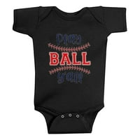 Baby Bodiysuit Muška majica za bebe kratki rukav bejzbol crtani print Slatka tiska HA Solid Boja