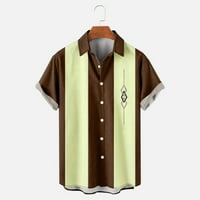 Polo majice za muškarce muško ljetno casual print plus size majica kratki rukav isključite košulju ogrlice