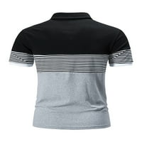 Tasteri u prednjem tekstu Casual rever izrez Top za muškarce kratkih rukava Golf polo majica Ljetna dnevna odjeća za bluzu