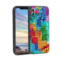 Meksičko-tradicionalni telefon, deginirani za iPhone XS MA Case Muške žene, fleksibilna silikonska udarna