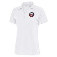 Ženska antigua bijeli New York Islanders Logo tima Tribute Polo