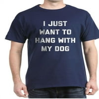 Cafepress - samo želim da se družim sa majicom za pse - pamučna majica