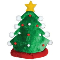 Beistle Club zelenog i crvenog plišanog božićnog stabla trakice