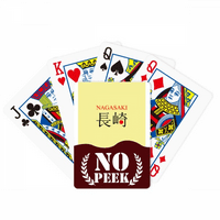 Nagasaki Japaness Naziv grada Red Sun flag Peek Poker igračka karta Privatna igra