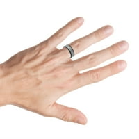 Prilagođeni personalizirani graviranje vjenčanih prstena za vjenčanje za njega i njen dvotonski čekić