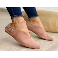 Welliumy Womens Loafers kliznu na stanove napetene cipele na cipele na radu radne šetnje Vintage Comfort Pink 8.5