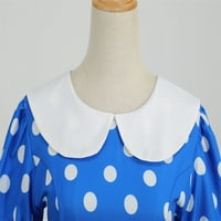 Ljetne haljine za žene Ležerne prilike sa rukavima TAČKE PRINT kratkih rukava 1950-ih Domaćice Večernje