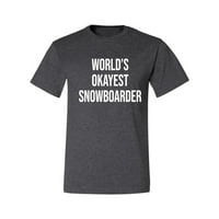 Najsvijest na svjetoustarnih snopobonskih sportova Muška grafička majica, Heather Black, 2xL