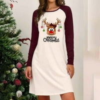 Ženska modna pulover Božićni iskrivanje za ispis dugih rukava HOT25SL4486133
