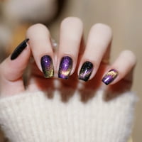 Nails Poljski 10ml Srebrni Galaxy Cat Gel za nokte za nokte Multi Color Glitter Wideck Glossy i Trendy