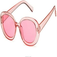 Retro ovalne sunčane naočale za žene modne male ovalne okvire za sunčanje 90-ih Vintage stil nijanse - ružičasta