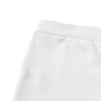 Elegantna ravnica bijela plus pantalone veličine