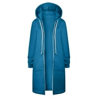 Homenesgenicki jakne za žene plus veličine Ženska jaknu u boji i runo i zimski povremeni patentni patentni