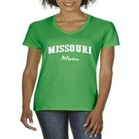 Arti - Ženska majica V-izrez kratki rukav - Missouri mama