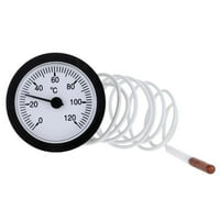 RuibeAuty Dial Termometar sa senzorom Kapilarni mjerač 0-120 ° C za tečnost i ulje za vodu