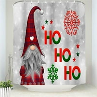 Božić puštajte snježno tuš za zavjese sa kukama vodootporno poliesterska tkanina za kupatilo za kupatilo za kupatilo