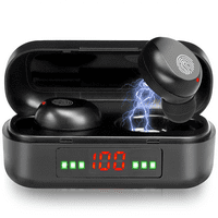 Bežični uši Bluetooth 5. Slušalice sa digitalnim LED zaslonom Kućište Stereo Mini slušalice u slušalicama