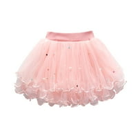 Leesechin Toddler Tutu Dress Girls Cute Party Dance Kostim Splice Solid Boja Neto presovanje prekriva