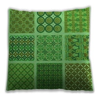 Ahgly Company s uzorkom vanjski pravokutni smaragdni zeleni jastuk za bacanje lumbalnog bacanja, po