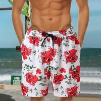Muška ploča Shorts Ljetni pant Ispiši labavi džep za crtanje Casual Pant Beach Fashion komičlice za