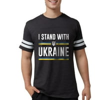 Cafepress - Stojim sa Ukrajinom - Muška fudbalska majica