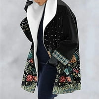 Cardigan za žene plus veličina Ženska zimska rukav otvoren kardigan casual kaput jakna dame topli tanki