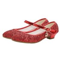 Girlove plesne cipele Glitter Mary Jane Comfort Princess Party cipele Neklizajuće pumpe Vjenčana čarobna