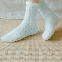 CUOFF STVARSKE SOCKS ZA ŽENE CORAL FLEECE PLUS FLEECE-a za održavanje čarapa za toplo kućne površine