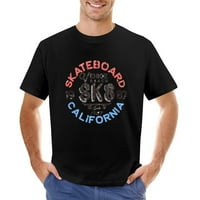 Skateboard California Muška grafička majica Vintage kratki rukav Sport Tee Black 3xl
