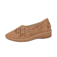Ženske vintage cipele Hollow Wedge Heel Dame casual rimske sandale
