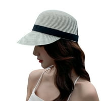 Hesoicy Podesivi šešir sa širokim obodom, vjetrootpornoj i anti-UV zaštitom od sunca, ručno tkani rekordni