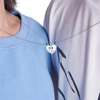 Ljubavni privjesak ogrlica od sunca mjesec u obliku srca u obliku srca ogrlica za valentinovo poklon