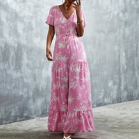 Simplmasygeni ženske suknje haljine klike plus veličina Ljeto casual modne ženske ležerne s V-izrezom