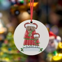 Labakihah Soba dekor Jesen Dekor Iron Art Personalizirani preživjela porodicu ornament božićnog rolca