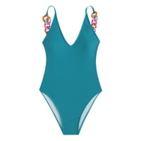 Djevojke kupaće kostimu Dame Moda Solid Boja Ispiši kombinezon Bikini Minimalistički seksi boja u boji