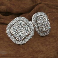 Sztgfjh Dame Fashion Diamond Ring Ogrlice Minđuše Trodijelni set Porodični pokloni za djevojčice na