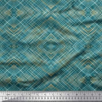 Soimoi Rayon tkanina geometrijska provjera tiskano šivanje tkanine dvorište široko