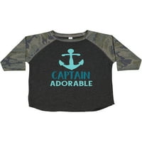 Inktastična kapetana obožava, sidro za brod, mornar, jedrenje poklon toddler dječak djevojka majica
