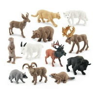 Kripyery Forest Modeli Realistic Lion Prongghorn Elk Raccoon Grizzly Bear Minijatura Statički model