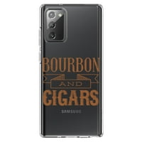 Razlika sa čistom hibridnom futrolom od udara u Samsung Galaxy Note - TPU BUMPER Akrilni zaštitni zaslon od kaljenog stakla - Bourbon i cigare