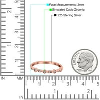 Crni ton, simulirani kubični cirkonijumski veličini - markizirati pola vječne prsten za vjenčanje za venčanje ubrzano srebro
