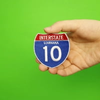 Interstate i-cestovni znak vezeno željezo na zakrpi