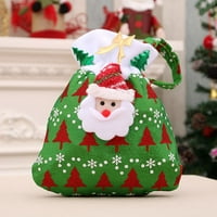 Viadha božićna torba zlatna baršunasta torba santa claus ruksaka viseća torba Božićne čarape Božićne zalihe poklon bombona